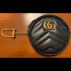 Gucci Marmont Black Leather Coin Purse